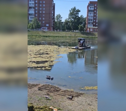 В Челябинске очищают пруд «Девичьи слёзы»