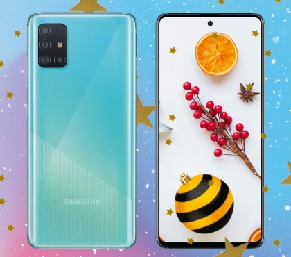 Новогодние скидки в Билайн: Samsung Galaxy А51 от 399 рублей в месяц