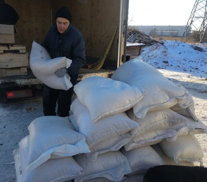 Челябинскому приюту для собак подарили тонну 