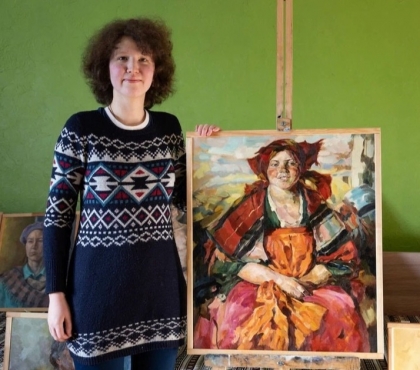 Глухая художница из Челябинска пишет картины маслом и мечтает издать книгу о сиротах