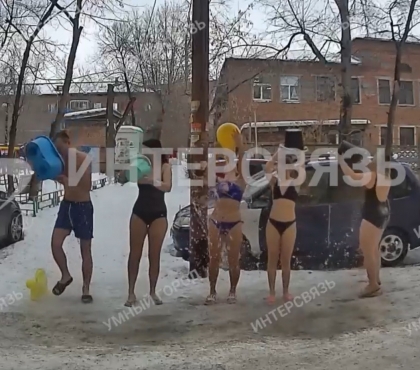 В Миассе на камеру домофона сняли моржей