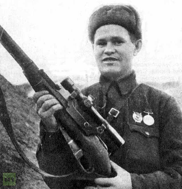 Василий Зайцев в Сталинграде, октябрь 1942 года 