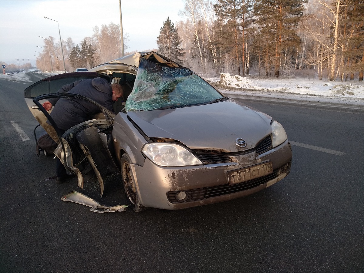 В аварию попал праворульный 