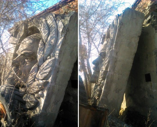 трехметровая голова Ленина