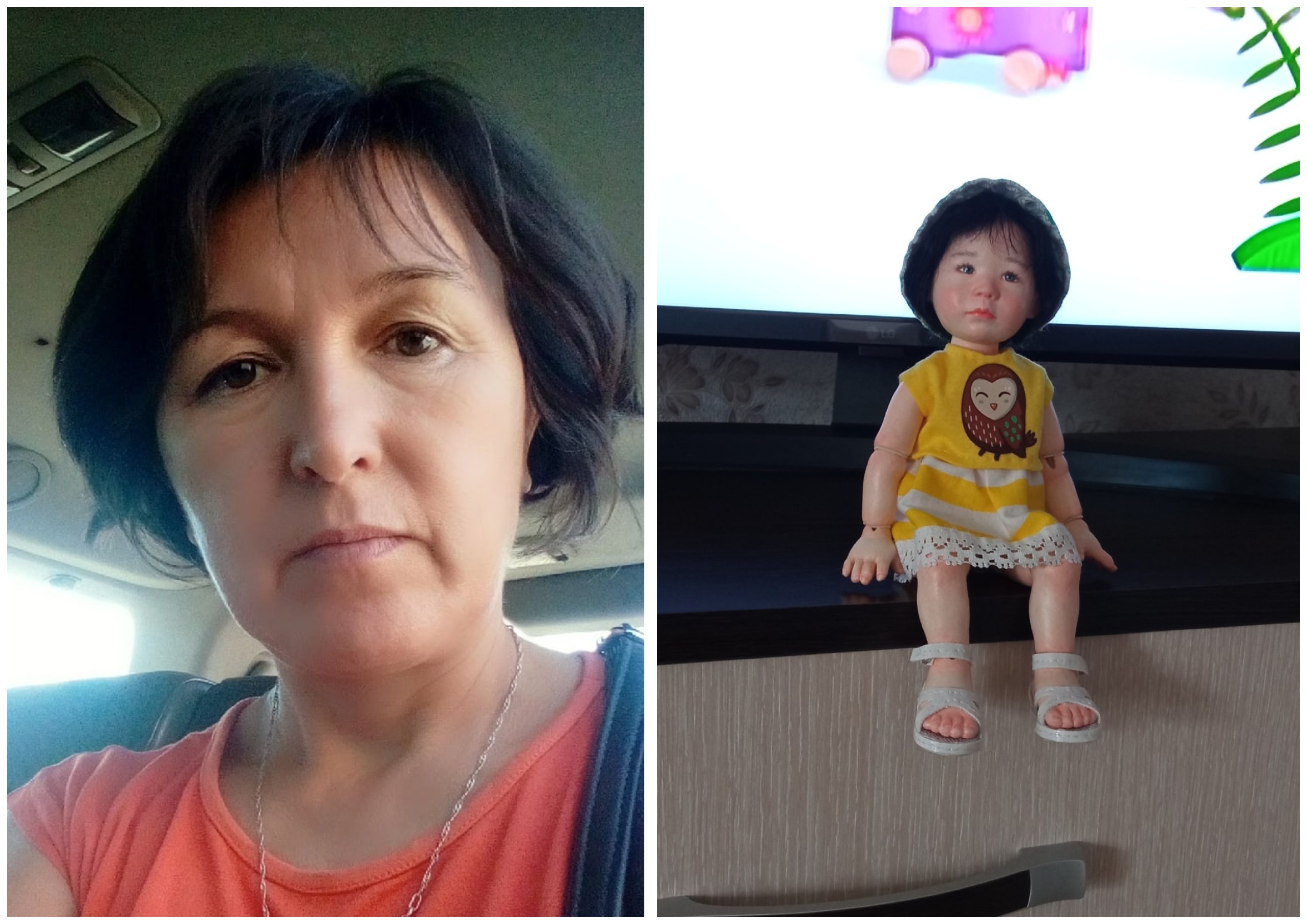 Ляйзат и одна из её кукол